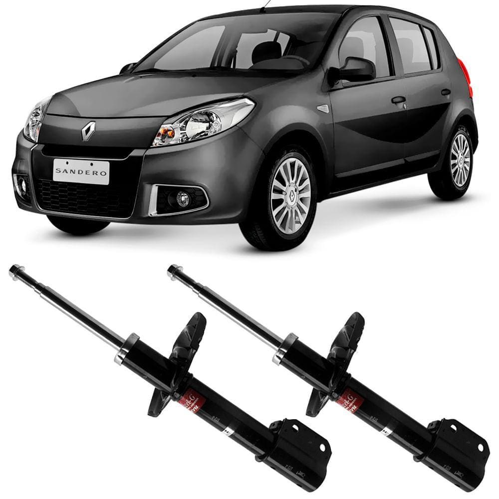 2 Amortecedor Sandero 2015 A 2018 Dianteiro 338750 Kayaba