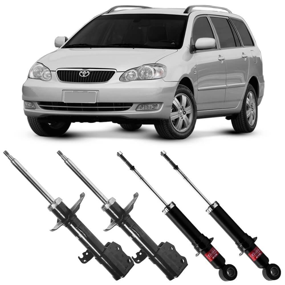 4 Amortecedor Corolla Fielder 2005 A 2008 Diant Tras Kayaba