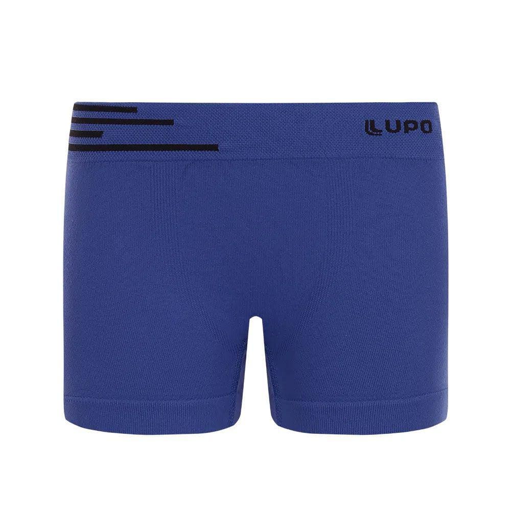 Cueca Lupo Boxer Microfibra Sem Costura Infantil Azul