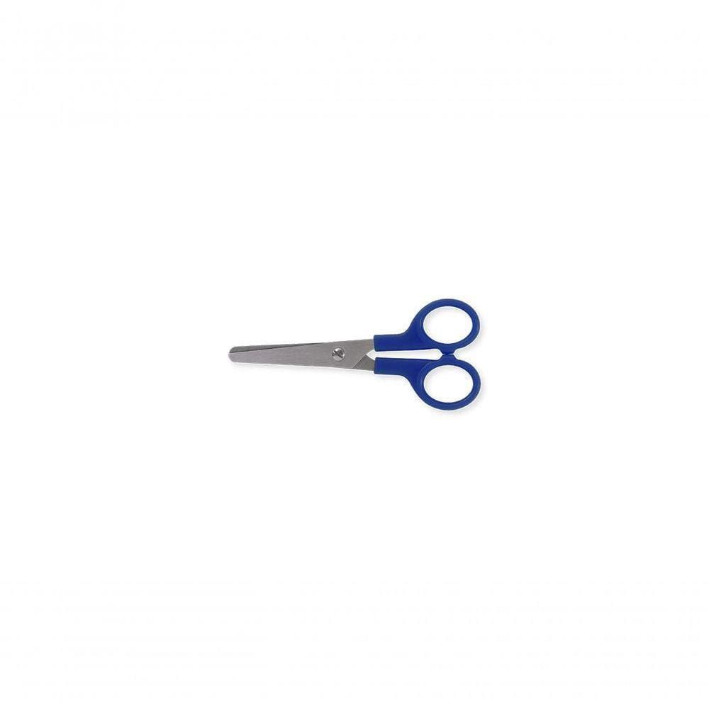 Tesoura Escolar Azul Tesouras Brinox 4 1/2\" 11,5 Cm Azul Brinox