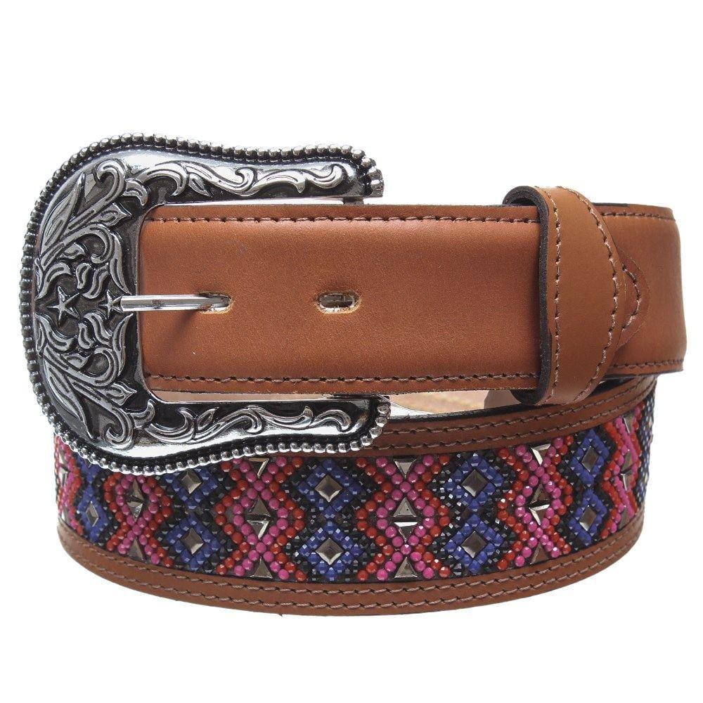 Cinto Feminino Caramelo com Pedrarias Cow Way 32922