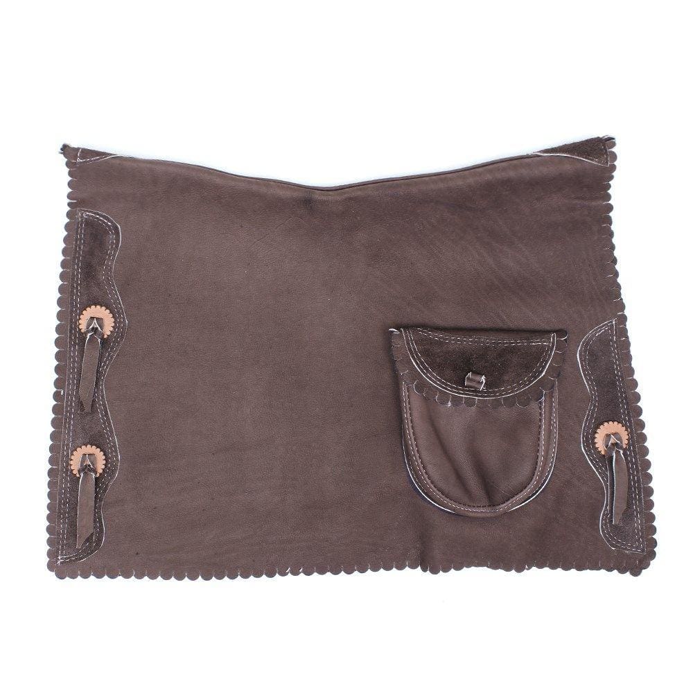 Baldrana de Couro Vaqueta Marrom Bronc-Steel 33182