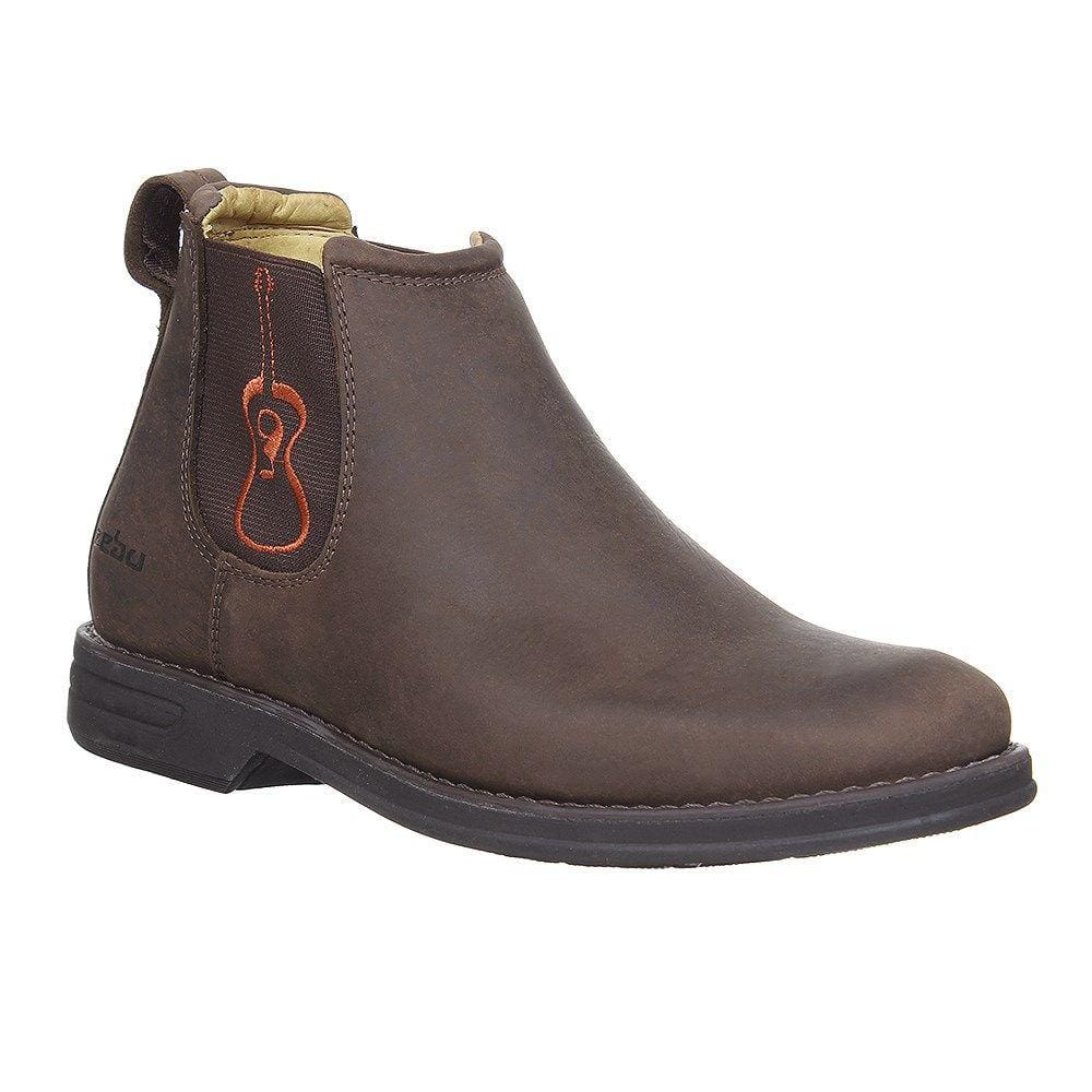 Botina Masculina Bico Redondo Marrom Zebu 31107