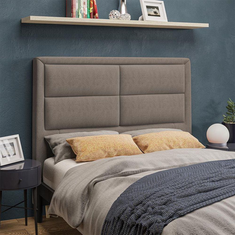 Cabeceira Estofada Casal 140cm Veloplus Estoril Dobuê
