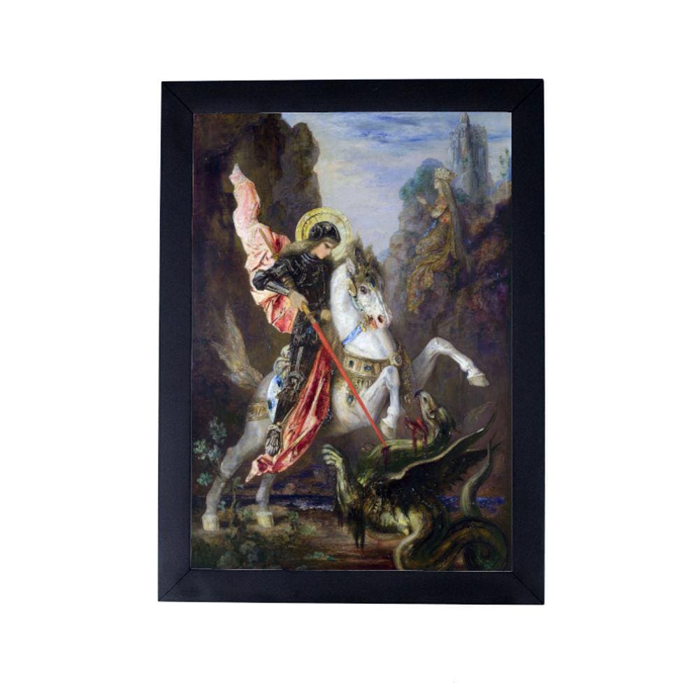 Lindo Quadro decorativo religioso são jorge P8419