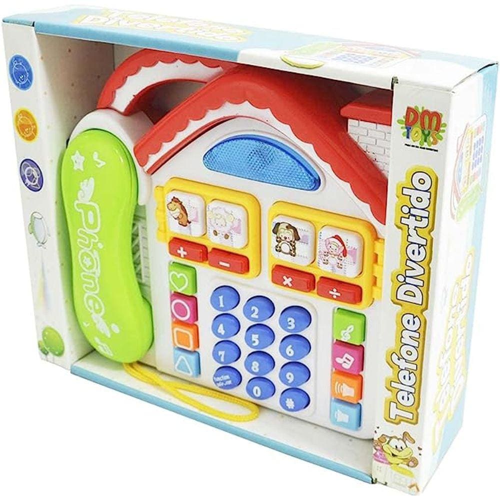 Brinquedo Educativo Telefone Divertido Casa, DM Toys