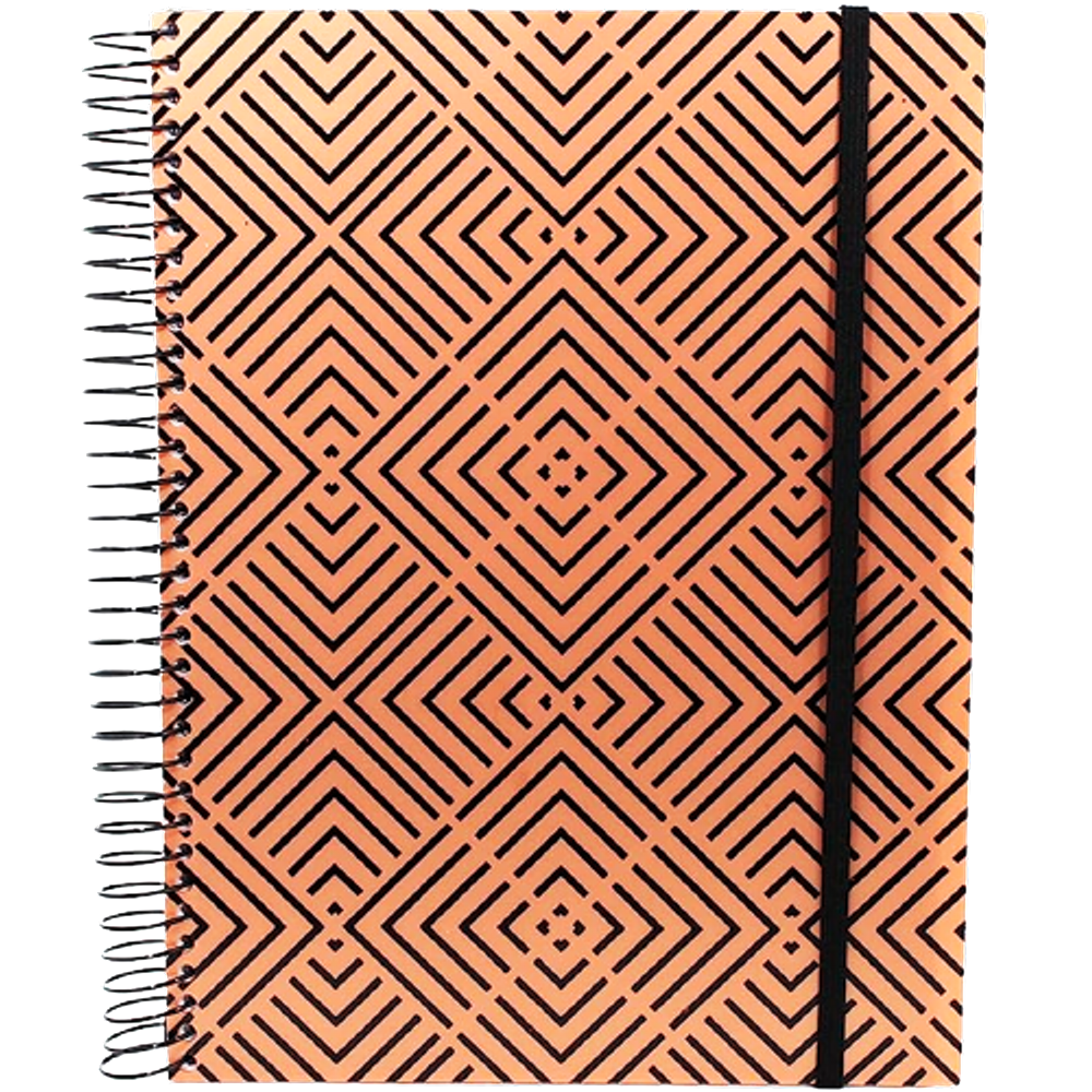 Caderno Universitário 1 Matéria Confetti Ouro Preto