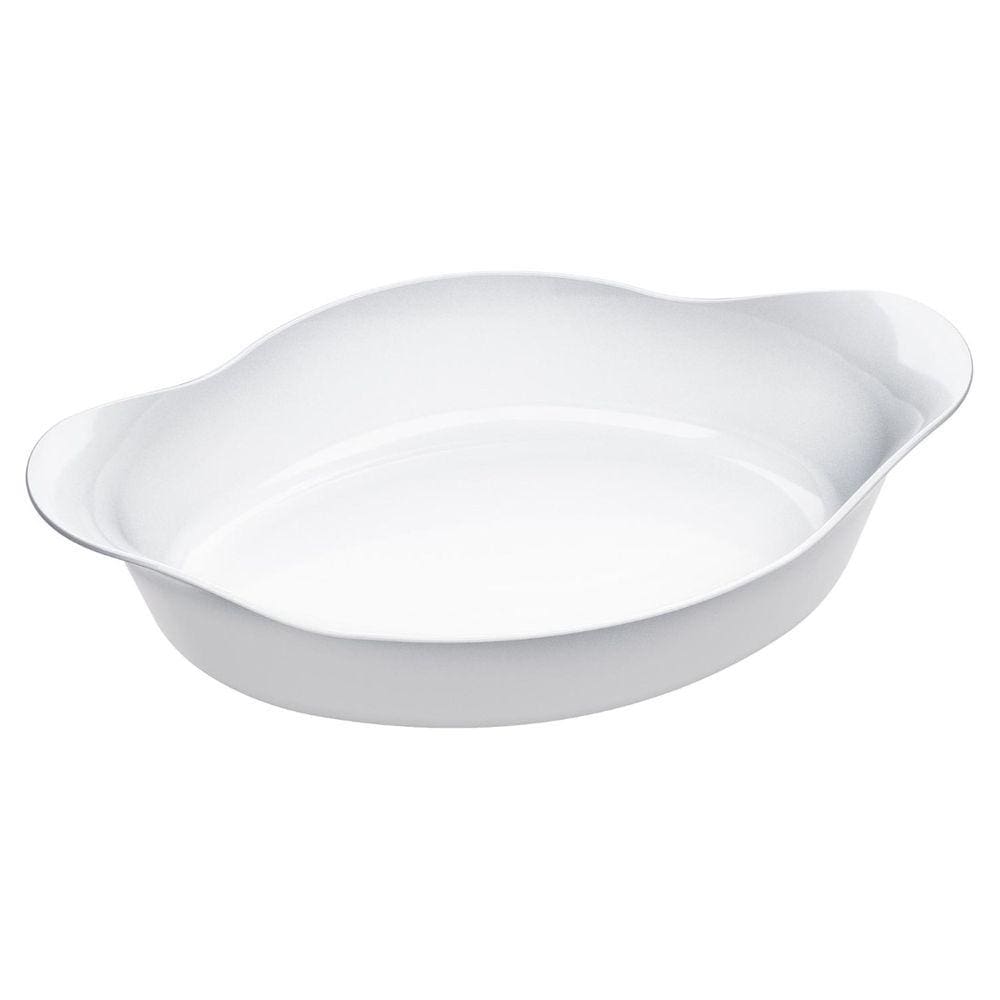 Assadeira Oval Opaline 24,5x15 cm Branca Marinex