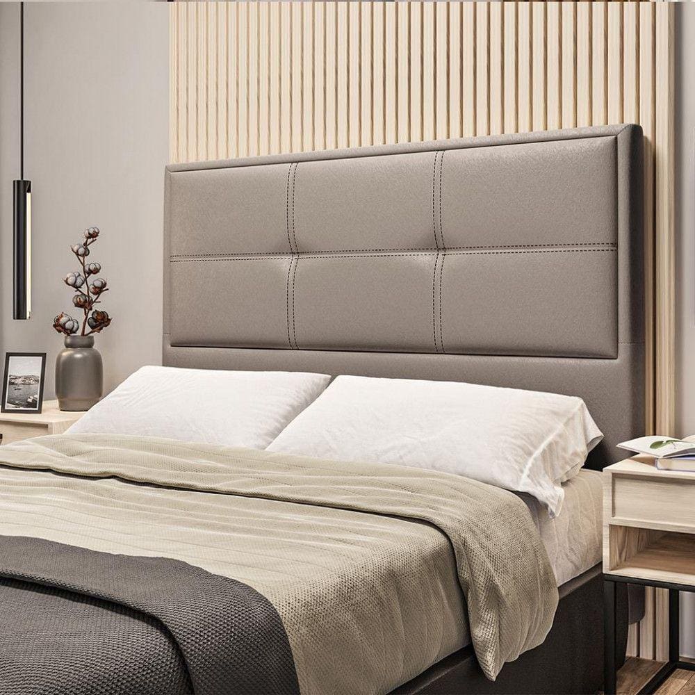 Cabeceira Estofada Casal 140cm Corino Monte Carlo Dobuê