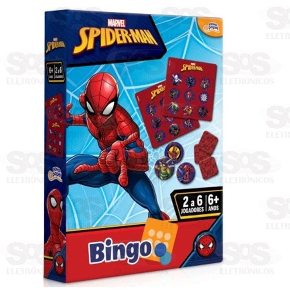 Jogo Infantil Bingo Do Homem Aranha - Novo Papel 8017