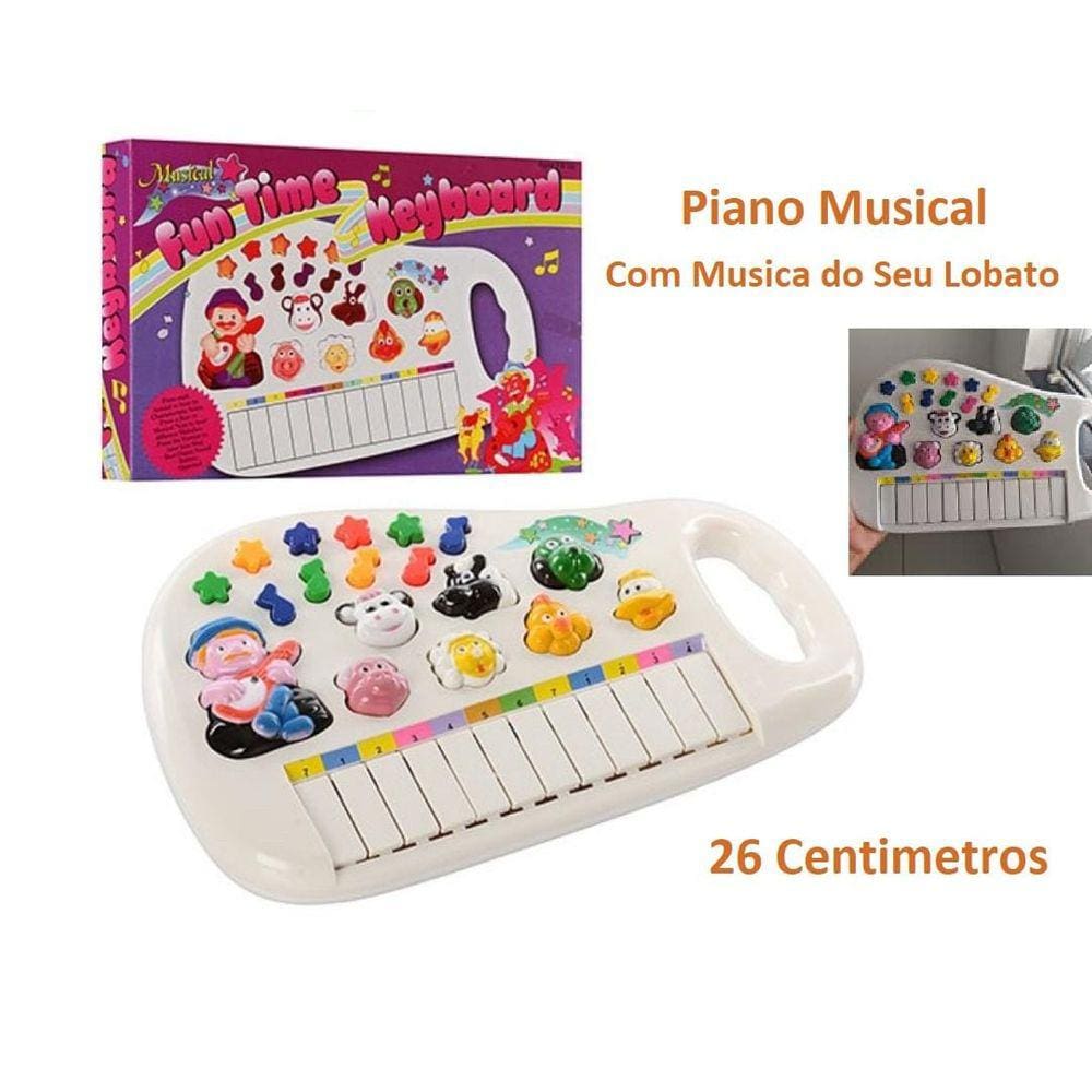 Teclado Musical Infantil Pianinho Musicas Bichos Moranguinho - Carrefour