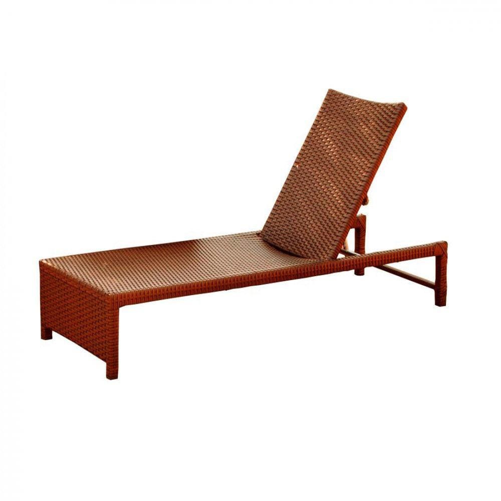 1 Espreguiçadeira Grécia em Alumínio com Regulagem para Piscina - Trama 