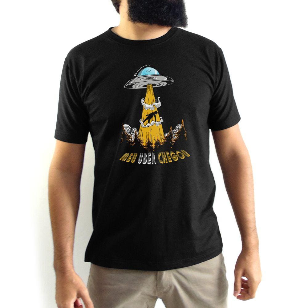 Camiseta Masculina Meu Uber Chegou Preta