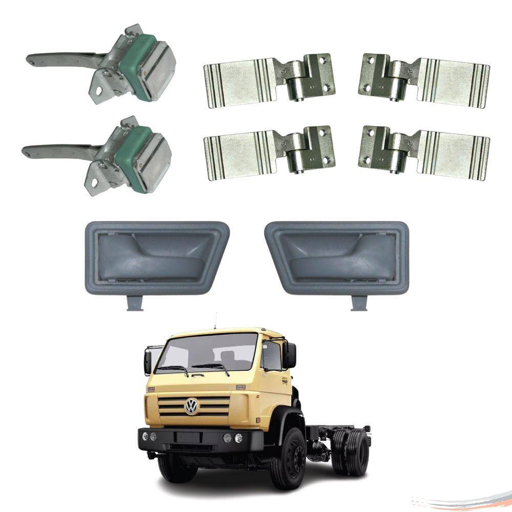 Kit Dobradiças Limitador Maçaneta Interna 2 Portas VW 13170