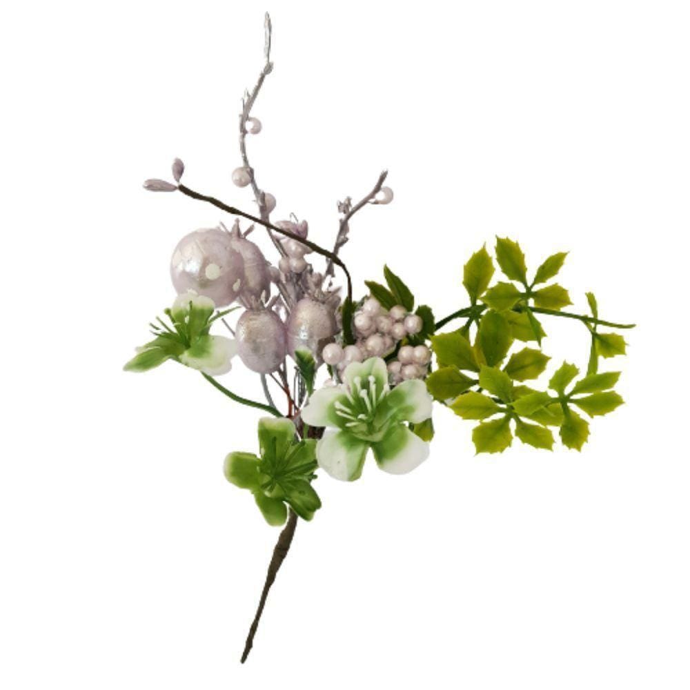 Mini Buquê De Flor Com Ovinho De Páscoa 25cm