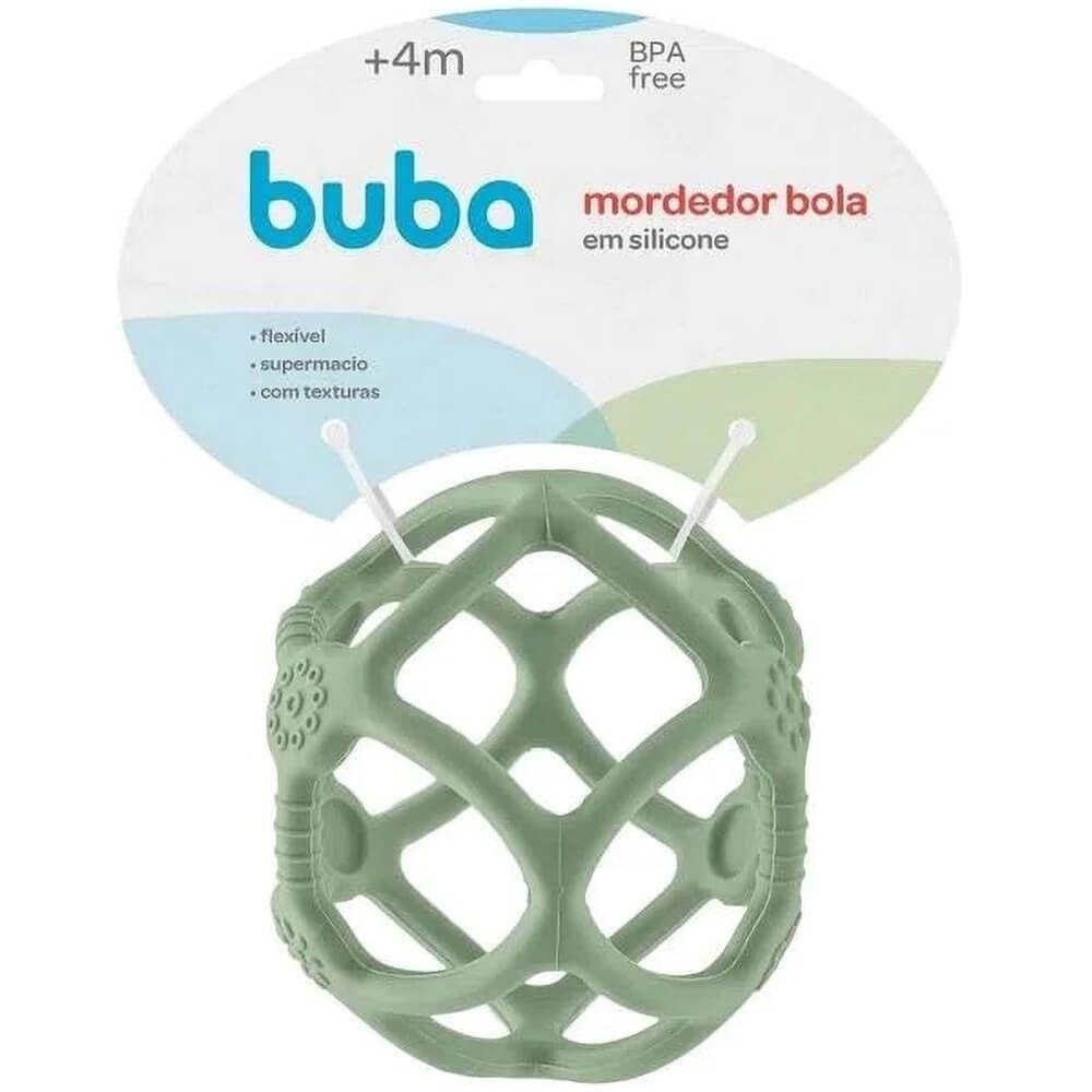 Mordedor Bola Em Silicone Verde Buba