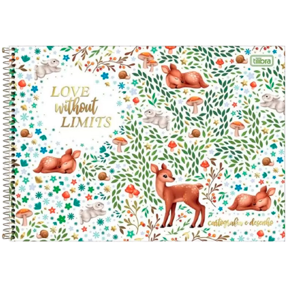 Caderno Cartografia Desenho 80 Folhas Tilibra Loveland Love