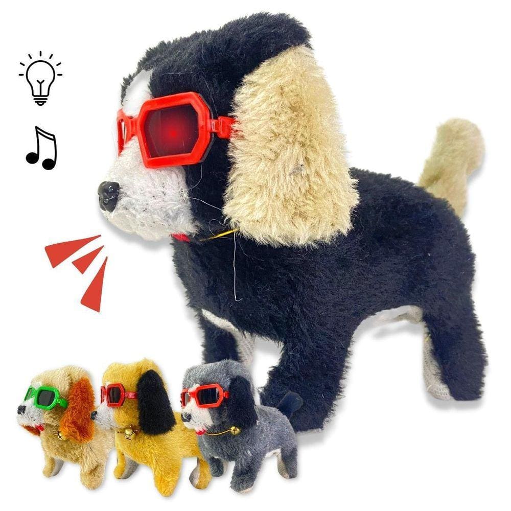 Cachorrinho Anda Late Abana O Rabinho Fofo Pelucia