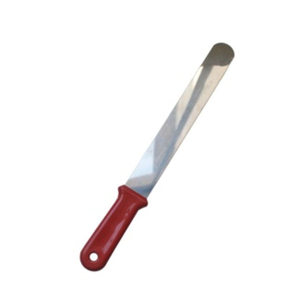 Espátula Para Alisar Bolo Vermelha 25cm (Linha Casa e Confeitaria Profissional)