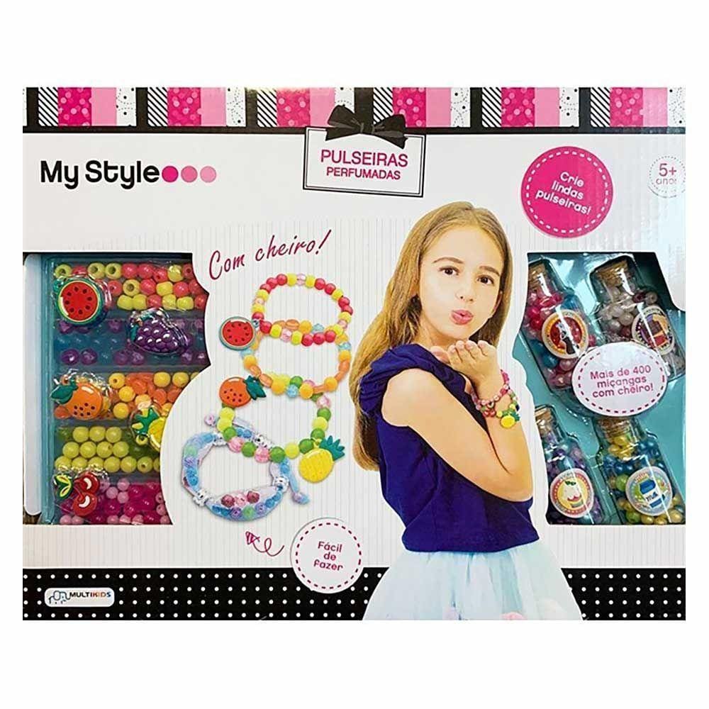 Conjunto Bijuterias Infantil - My Style - Pulseiras Perfumadas - Multikids