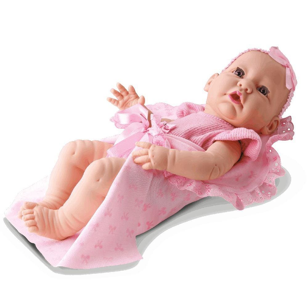 Boneca Bebê Newborn Little Faz Xixi Body Rosa - Divertoys