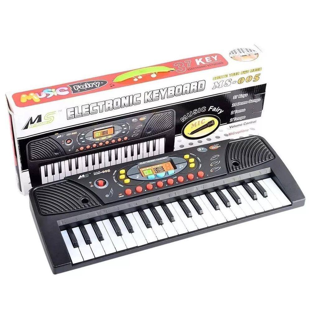 Piano Eletrônico Primeiro Grande Show (Azul ) - Unik Toys