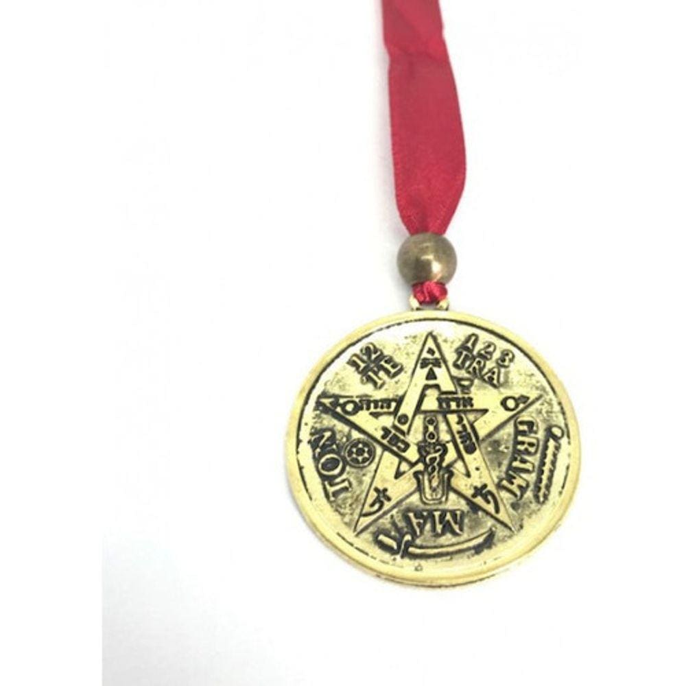 Tetragramaton Metal 4 Cm Parede Dourado Escultura Estatua