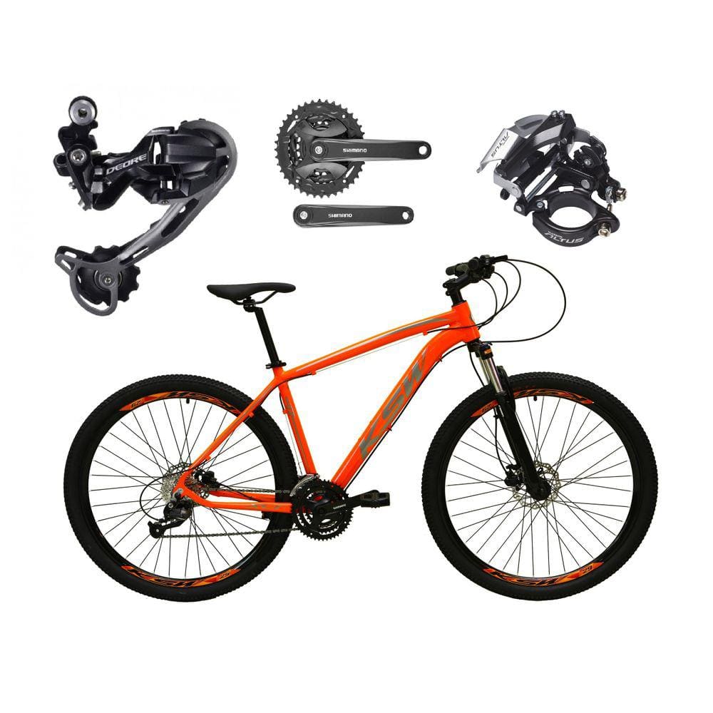 Bicicleta aro 29 ksw grau extra