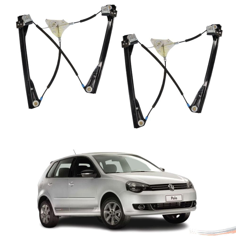 Par Máquina Vidro Elétr Diant S/ Motor Volkswagen Polo Após 02