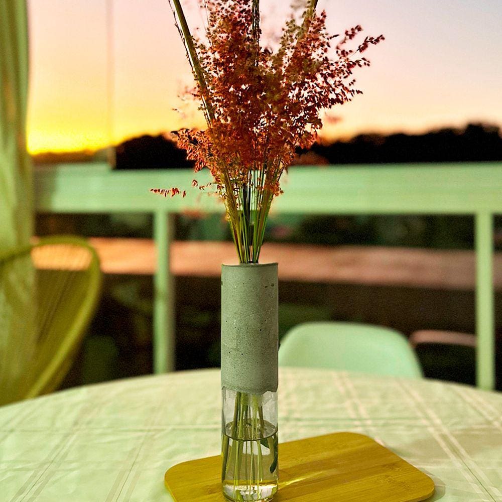 Vasinho decorativo vidro fachada quarto lavabo reciclando