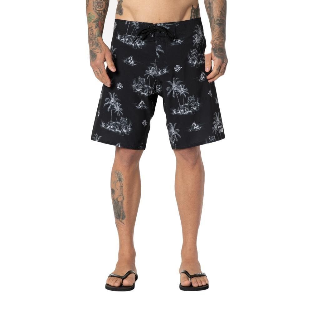 Bermuda RVCA Benj Tiger 18 WT23 Masculina Preto