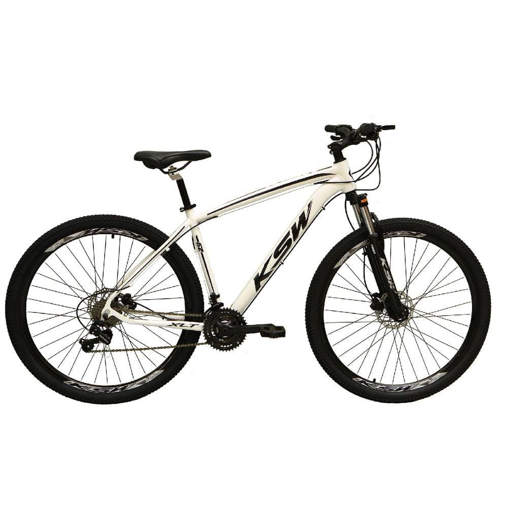 Bicicleta Aro 29 Ksw Xlt Alumínio 24v Câmbios Shimano Garfo com Trava no Ombro - Branco