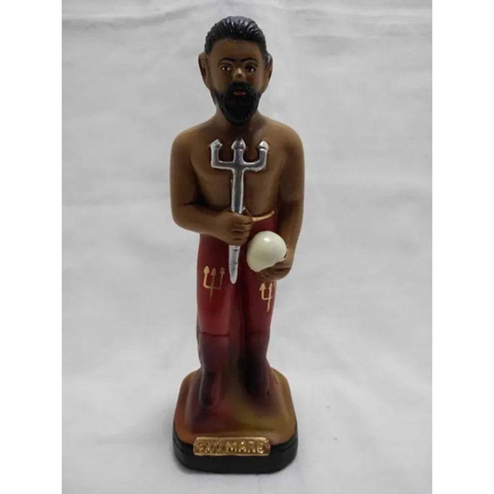 Imagem Exu Mare Escultura Gesso Estatua 20 Cm