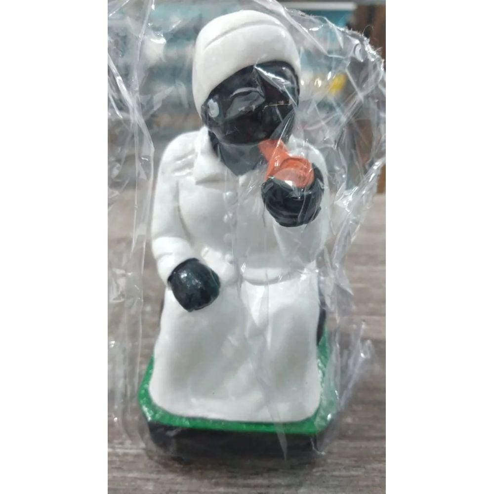 Imagem Preta Velha Escultura Gesso Estatua 20 Cm