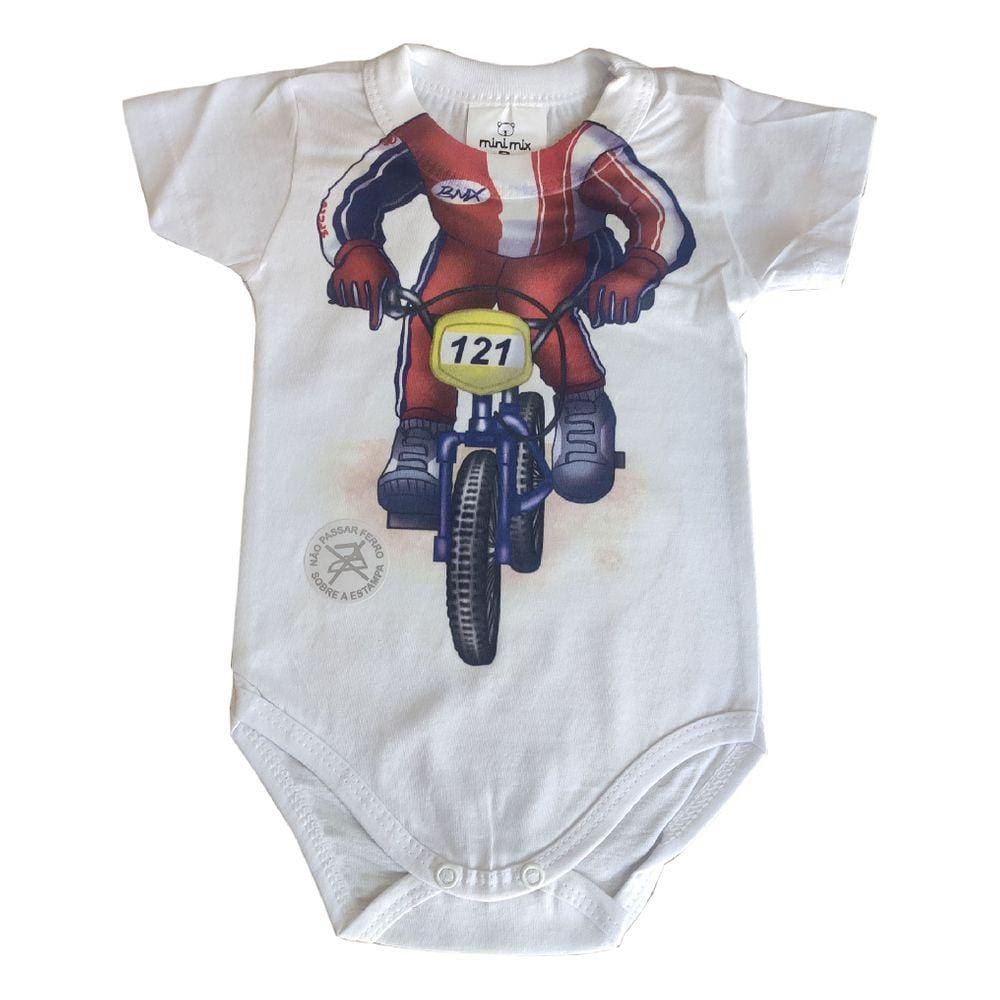 Body Manga Curta Mini Mix Bicecross Gbaby - P