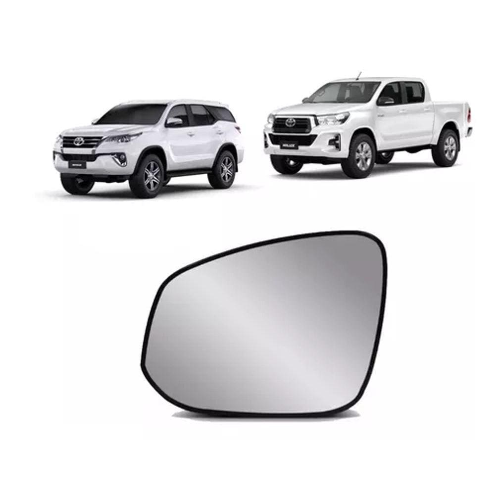 Lente Vidro Retrovisor Toyota HILUX 16 / 21 lado esquerdo