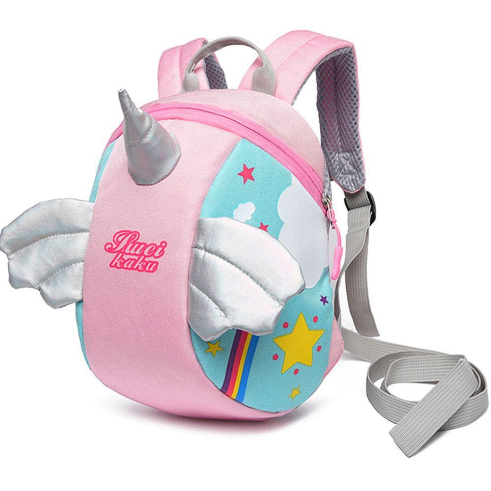 Mini Mochila Guia Coleira de Segurança Infantil Lorben Menino Menina Unicórnio GT6236