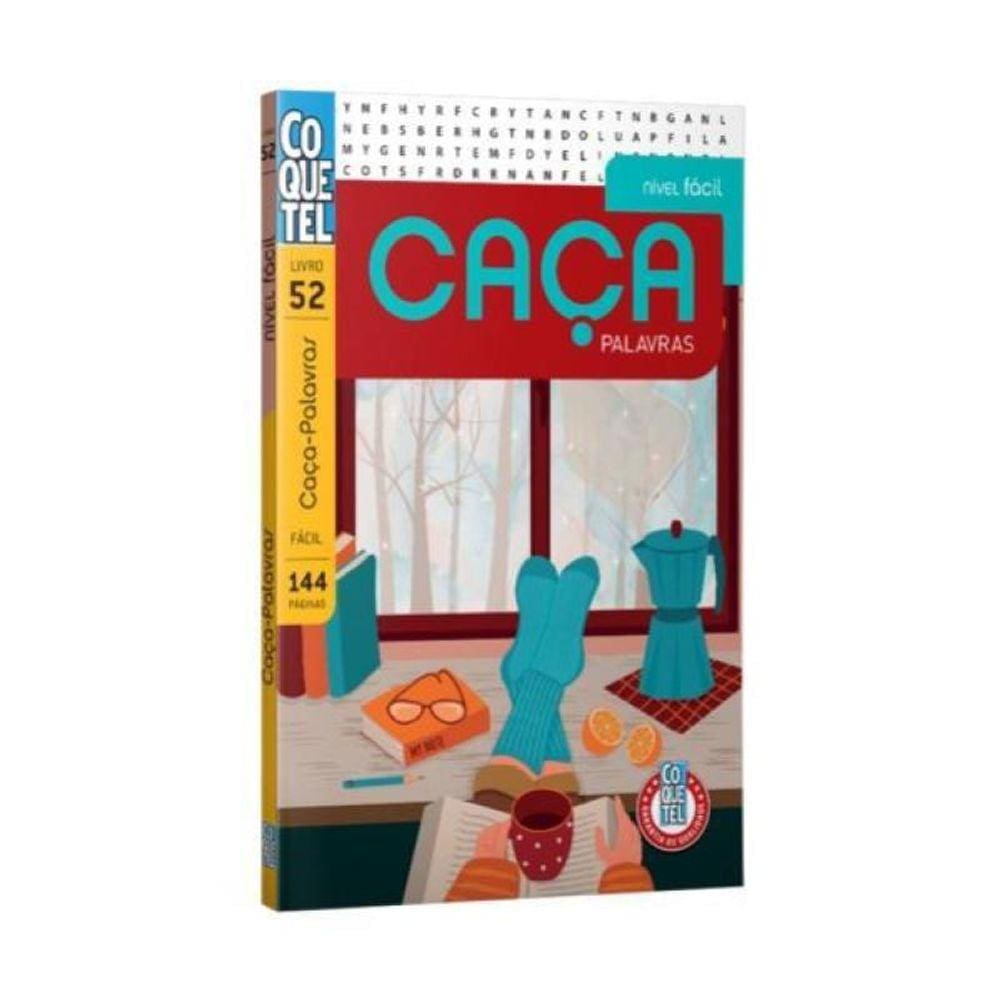 Livro Coquetel Caça-Palavras Nível Fácil Ed 52