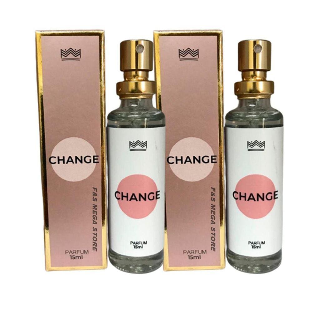 Kit 2 Perfume Feminino Change Parfum Amakha Paris 15Ml Bolsa