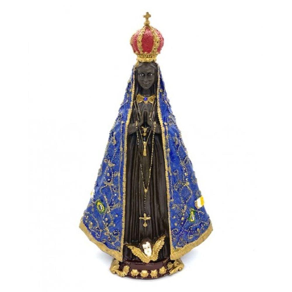 Imagem Nossa Sra Aparecida  Escultura Resina 34 cm