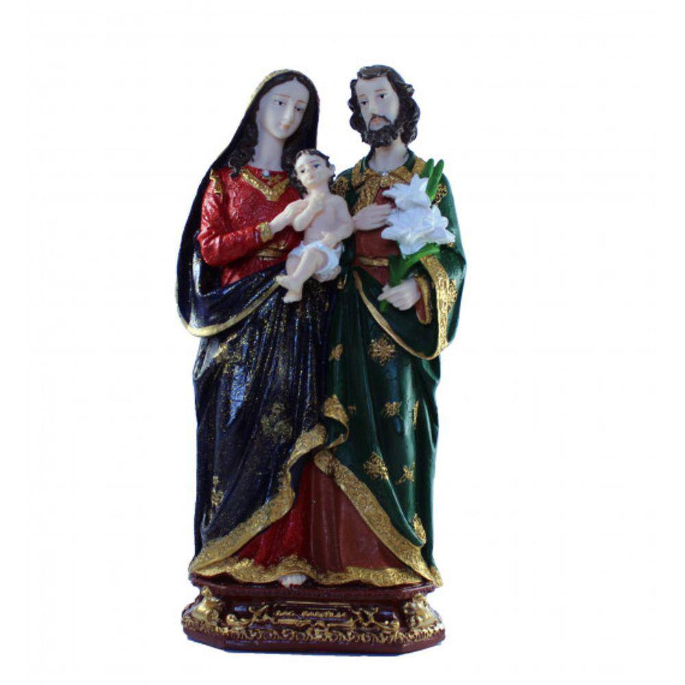 Imagem Sagrada Família  Escultura Resina 29 cm