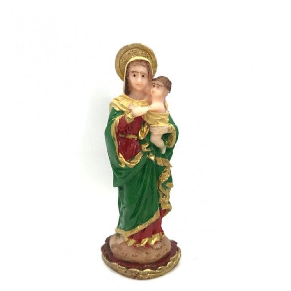 Imagem Mãe Rainha Escultura Resina Estátua 07 cm
