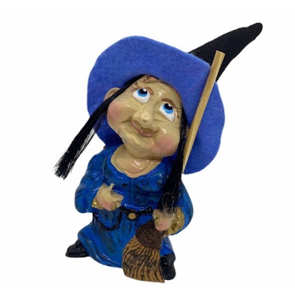 Imagem Bruxa Úrsula Azul Escultura Resina 15 Cm