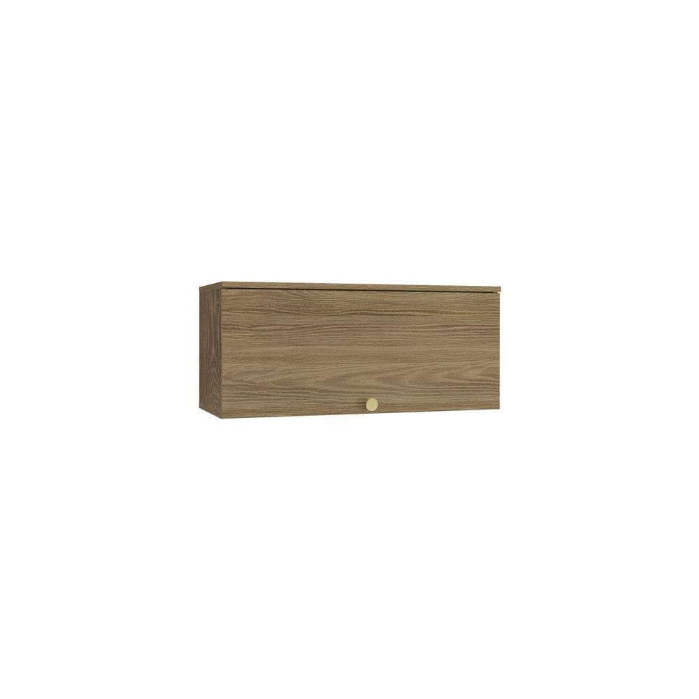 Armário Aéreo 80cm 1 Porta Madeira Kappesberg Nogueira