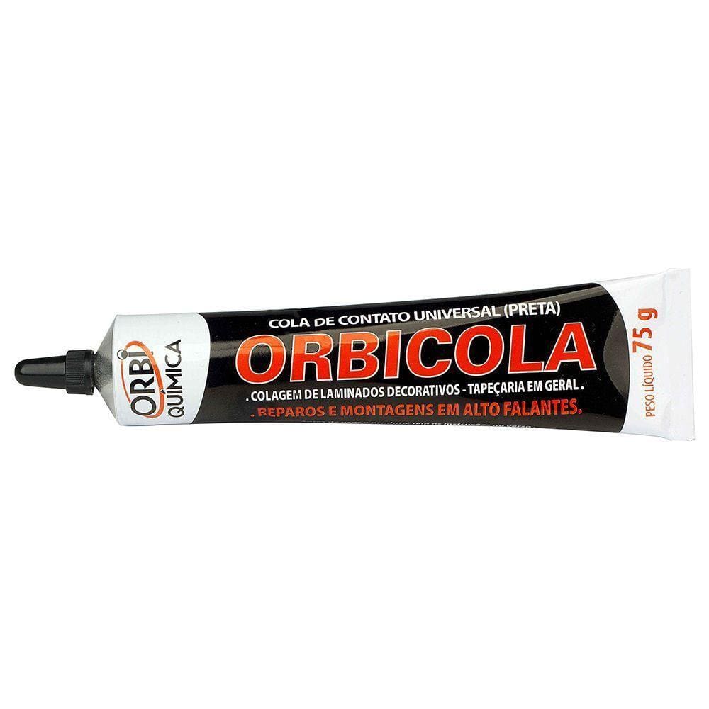 Adesivo Contato Orbicola Preto 75g Orbi Quimica