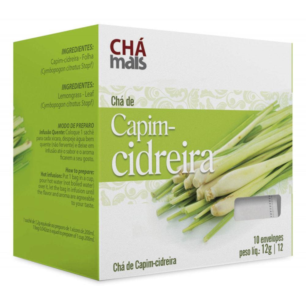 Chá de Capim-Cidreira Natural Cx10 Sachês 1g