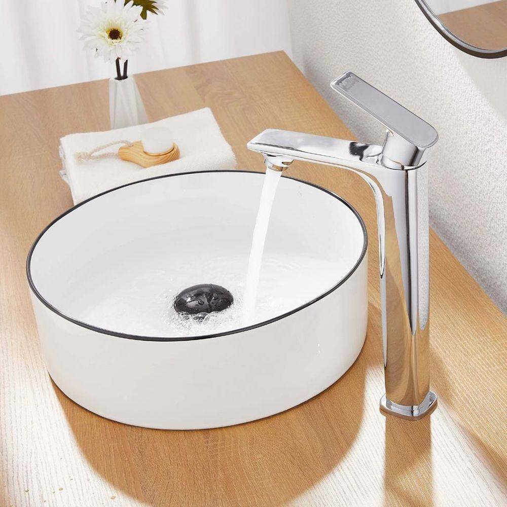 Torneira Misturador Monocomando Para Banheiro Lavatorio Bica Alta Luxo Cromado Hd490cl Luuk Young