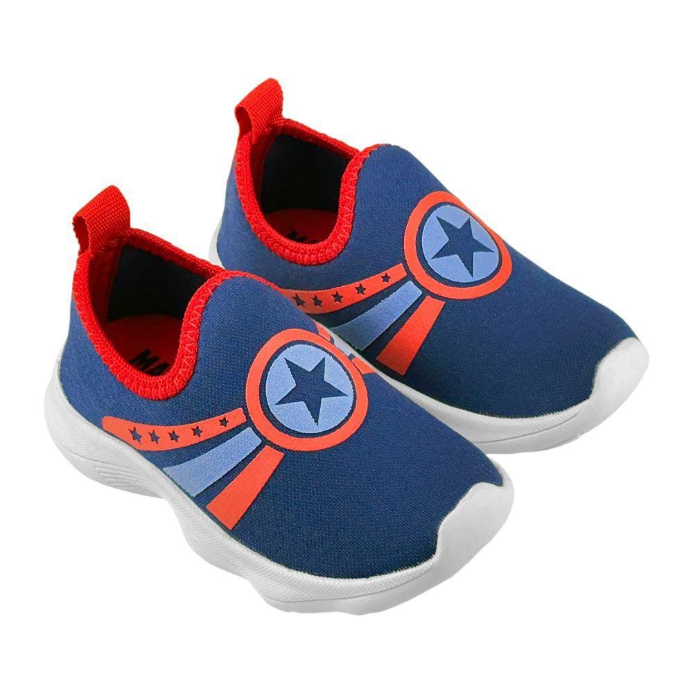 Tênis Infantil Masculino Calce Fácil Estrela Magicc Kids