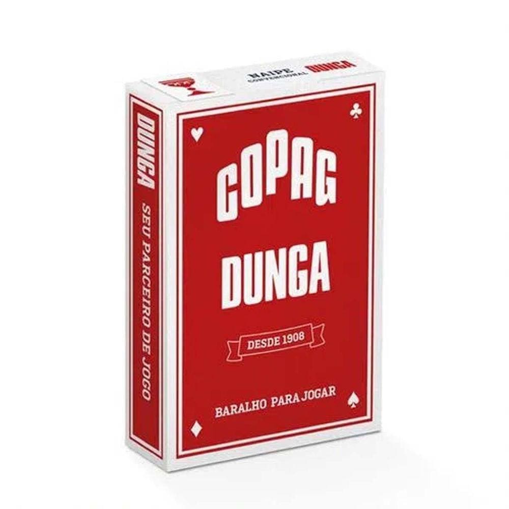 Baralho Dunga Vermelho Naipe Convencional Copag Cartas Jogo Poker