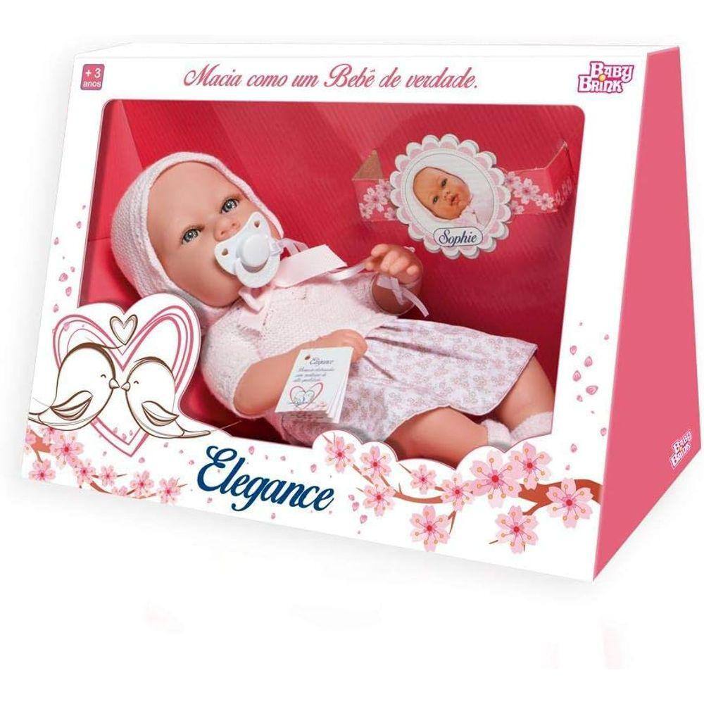 Boneca Bebê Reborn Mini Reborn Menina Babay Brink - Tem Tem